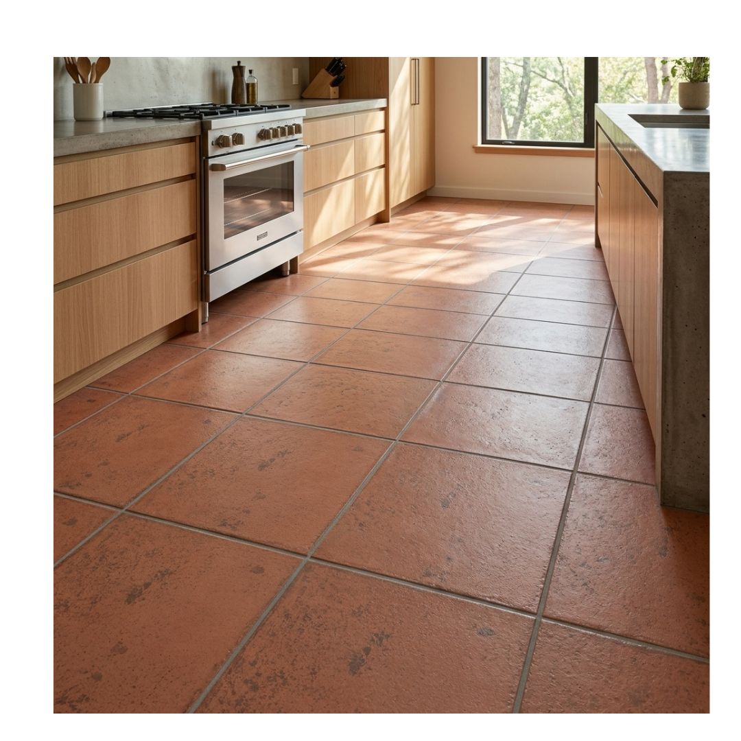 Piastrella Pianella 30x30 cm monocottura smaltata effetto cotto prima scelta ambiente cucina