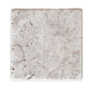 Piastrella Travertino Noce Anticato Naturale 10x10x1 Marmo