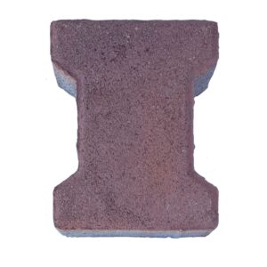 Autobloccante Doppio T Rosso formato cm 16.5×19.8×8