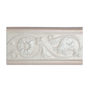 Listello VENERE Avorio bordo 10×20 cm ceramica smaltata