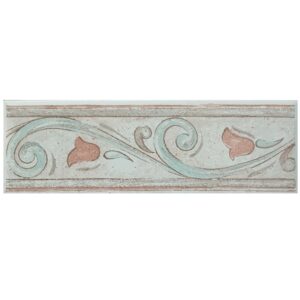 Listello Bali Rosa 6.5×20 cm ceramica smaltata