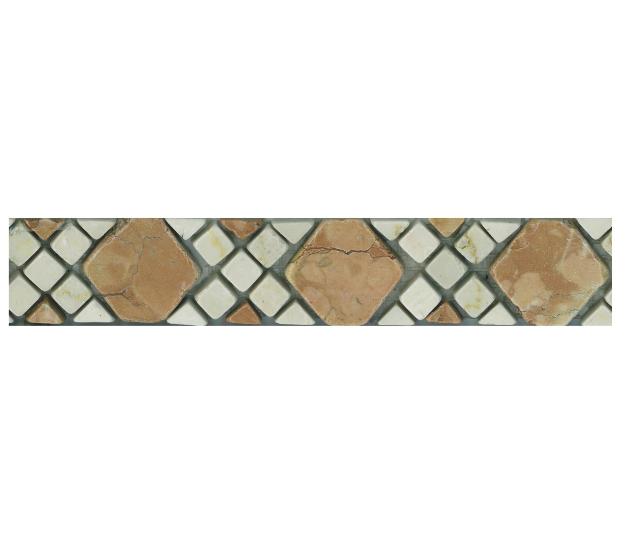 Piastrella praga rosso botticino 3x17 cm marmo anticato listello