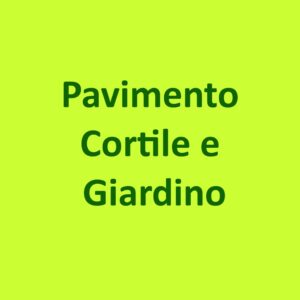 Pavimento cortile e giardino