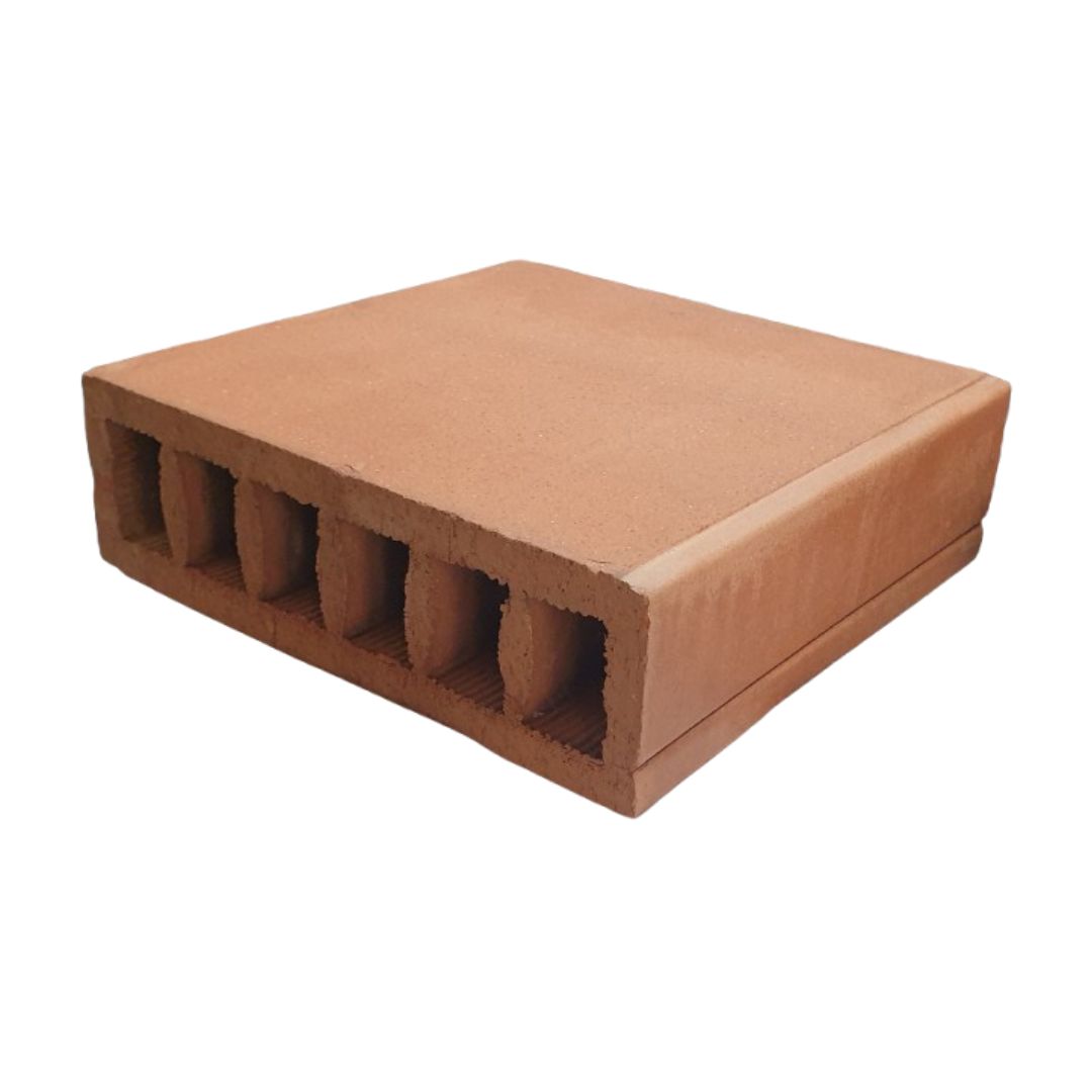 Elemento a Elle Cotto 30.8x30.6 H 7.4 cm Arrotato naturale non trattato, gocciolatoio